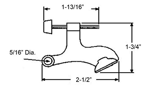 Nuk3Y Hinge Pin Heavy Duty Adjustable Door Stop (6 Pack, Antique Brass) #TOP2