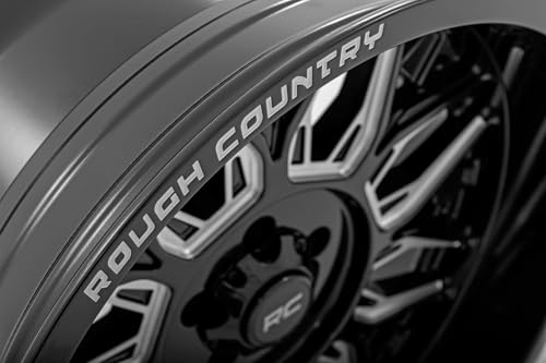 Rough Country 86 Series One-Piece Aluminum Wheel - 20x10, 8x180mm Bolt Pattern, 19mm Offset, Gloss Black by Rough Country - Image 4