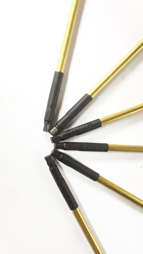 Precision Electrode Cleaning Brush for Metal Analyzers - Tungsten & Stainless Steel Wire Bristles for Accurate Readings(10pcs Stainless Steel)