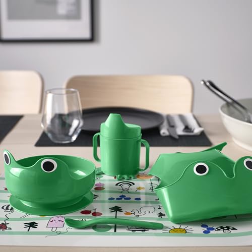 Ensemble repas 4 pièces ProTuning MATA Vert vif pour pique-nique en famille
