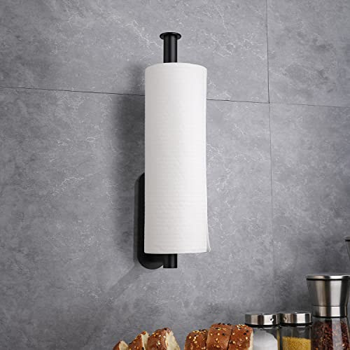 Foto von AOMAYLL Küchenrollenhalter, Papierhandtuchhalter, Küchenrollenhalter unter dem Schrank, selbstklebend und Bohren großer Papierhandtuchrollenhalter für Badezimmer, Küche