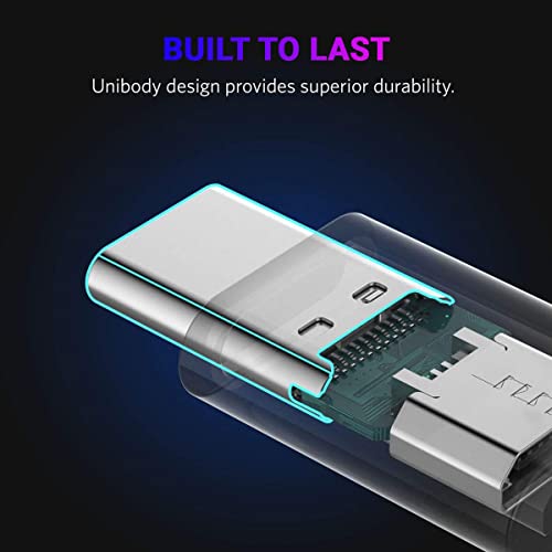 Image of LIRAMARK 2.4 amp Micro USB to Type C Adapter /Micro USB to Type C Converter Charging and Data Sync - Compatible with Galaxy S10 S9 S8 Plus,Note 9 8,Pixel 3 2 XL & Other Type c Devices (Black)