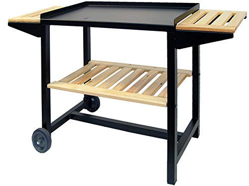 Imex El Zorro 71565 - Carro con bandejas de madera, 112 x 40 x 69 cm, color negro
