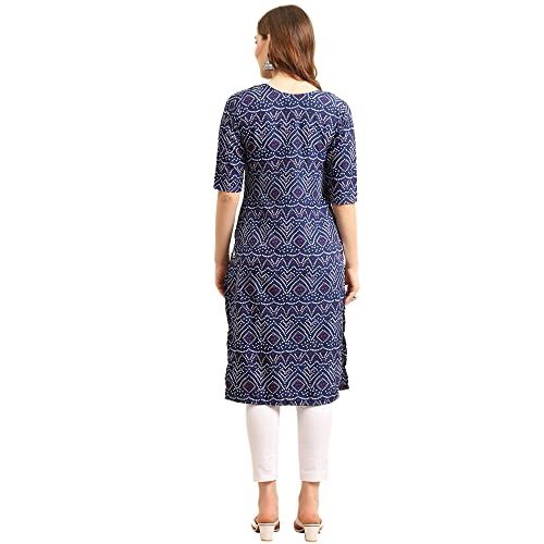 Image of Pinkmint Women's Crepe Digital Print Straight Kurta [Pack of 4]