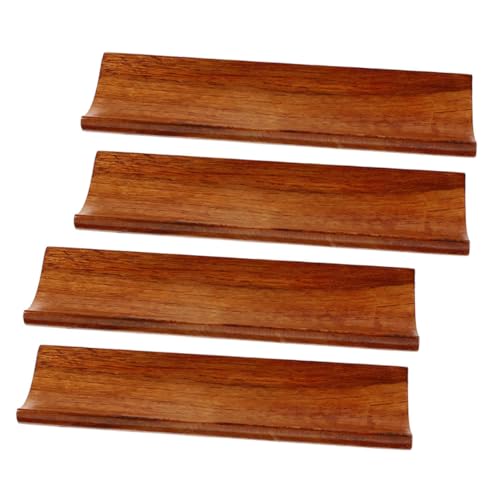 Set 4 platos sushi estilo japonés en madera sintética miniatura 1