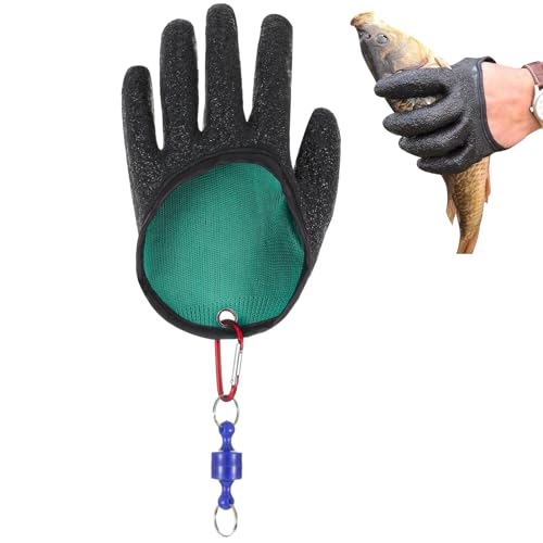 Quilax Fishing Glove for Men with Magnt Release, Waterproof Trapping Gloves, Professional Anti-Slip...