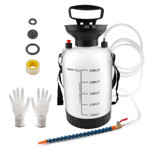 KAERKA 5L High-Capacity Transmission Fluid Pump - Leak Proof Gear Oil Pump Kit with Teflon Tape for Fleet Maintenance, Agricultural Vehicles, Marine Applications.