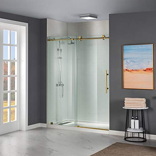 WOODBRIDGE Frameless Sliding Shower Door, 56