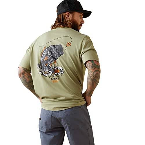Ariat Men's Rebar Cotton Strong American Bass T-Shirt2
