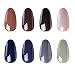 CLAVUZ Color Changing Gel Nail Polish Set 4pcs Thermal Temperature Gel Polish Color Collection Kit with Top and Base Coat Manicure Nail Art Gift Set