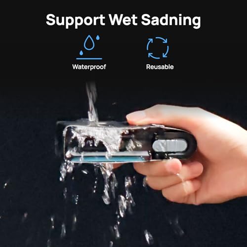 HOZO 10 Stück Schleifbänder, 180er Körnung Formbänder, unterstützt Nassschleifen, wiederverwendbar für längere Nutzung, langlebiges Schleifmaterial für präzises Finish,für NeoBlock Schleifblock