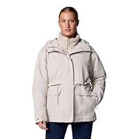Columbia Women's Drop Ridge 2 Interchange Jacket, 3 In 1 Interchange Winter Coat, Dark Stone, M