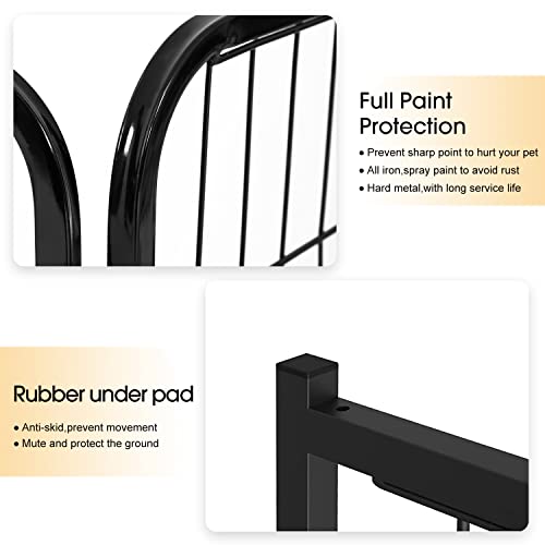 Image of BestPet | Dog Playpen | 24 Inch, 32 Panels | Heavy Duty Metal Pet Exercise Pen | Indoor Outdoor Fence Panels | Rust-Resistant, Removable, Tool-Free Setup | Anti-Skid, Expandable Design