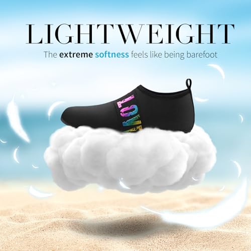 Image of Homitem Water Shoes for Women Men Aqua Socks Swim Beach Pool River Slip-On Barefoot Quick-Dry Vacation Cruise Essentials Accessories for Yoga Kayak Sports