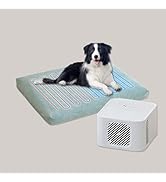 Lucky Tom Dog Crate Bed Cooling & Heating System, Consistent Warm and Cold Water Bed with Washabl...