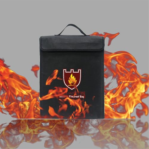 Bolsa ignífuga para proteger documentos valiosos del fuego en casa 7