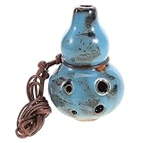 ocarina mp3 prezzi Ocarina di zucca: realizzata in ceramica, questa ocarina vanta una costruzione robusta e produce un suono bello e risonante, strumento a fiato per principianti