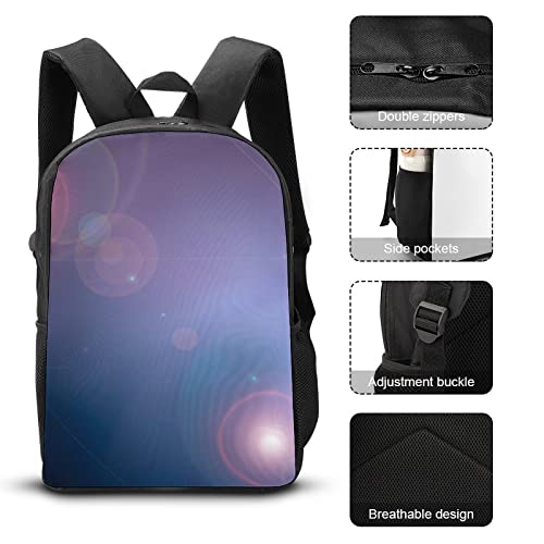 Sac à dos décontracté adolescent 17 pouces imprimé 3D - 7