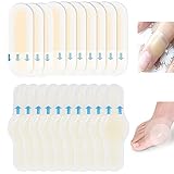  20 Pieza Apósitos Ampollas Apósitos Impermeables Ampollas Yeso de Gel para Ampollas Hidrocoloides Autoadhesivo de Gel Yeso de Gel Transparente para Tacones Altos Puntera y Talón 2/1.7 * 6cm