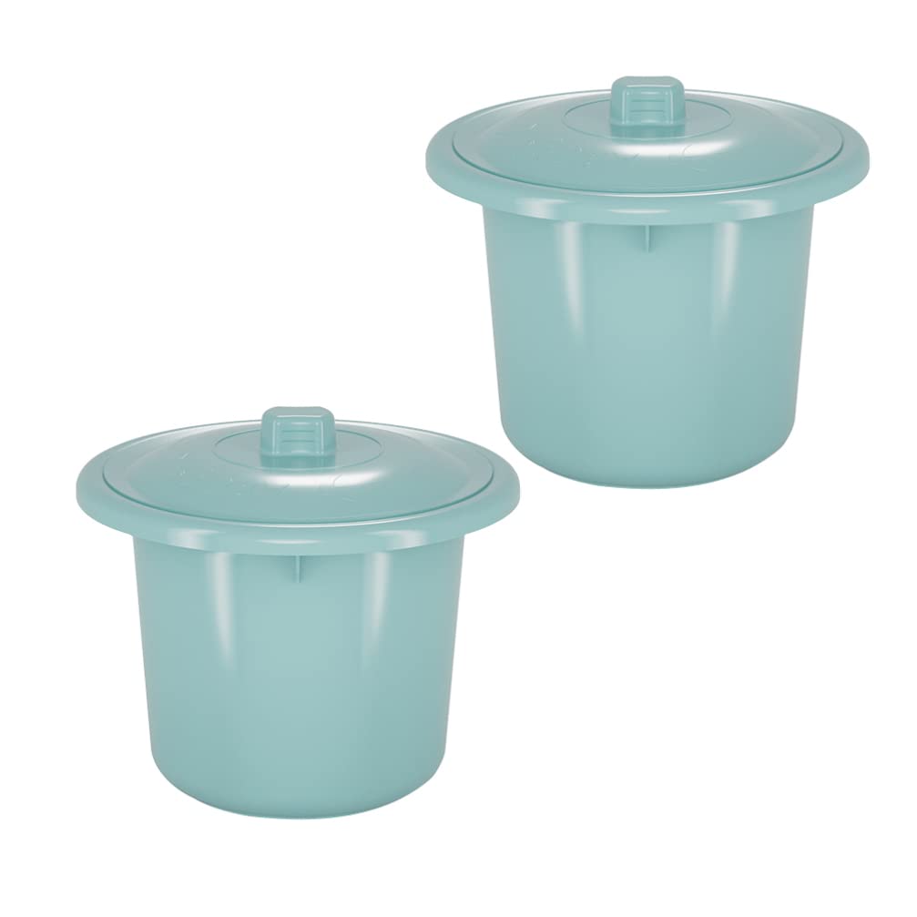 2pcs Spittoon with Lid Portable Spittoon Urine Bucket Urinal Chamber Pot for Pregnant Women Elderly Urine Bucket Random Color Pregnancy Must Haves