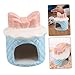 POPETPOP Hamster Cooling House Ceramic Portable Summer Nest for Dwarf Hamsters Small Pets Durable Habitat Hideout Cooling for Comfort Any Setting
