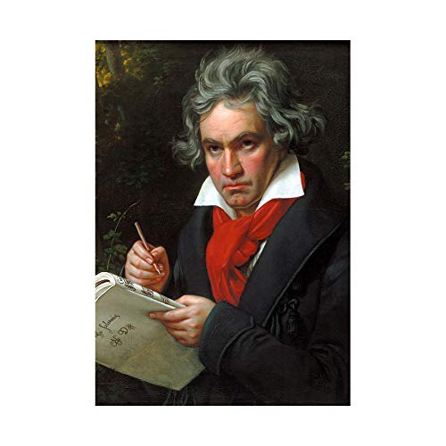 Wee Blue Coo Stieler Composer Ludwig Van Beethoven Wall Art Print