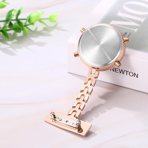 Image of JewelryWe Men Women Digital Clip Watch Mini Microlight Backpack Buckle Belt fob Watches for Rock Climbing Doctors Nurses Chefs for Mother's Day