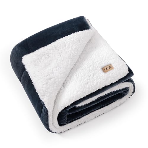 UGG Nita Throw Blanket Soft Reversible Plush Throw...