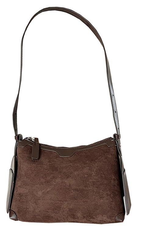 Suede Hobo Bags for Women Shoulder Crossbody Bag Handbags Retro Tote Purses Satchel for Travel Work