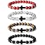 black agate, dragon agate, red turquoise, yellow tiger eye
