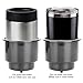 Amarine-made (Set of 4) Black Recessed Drop in Plastic Cup Drink Can Holder with Drain for Boat Car Marine Rv - Black