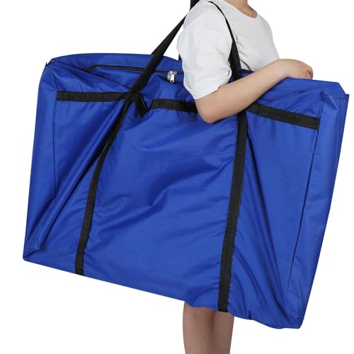 Paterr Trifold Poster Board with Storage Bag, Hook and Loop Fabric, Foldable 3 Panel Presentation Board for Science Fair and Exhibitions(Dark Blue,72 x 36 Inch)