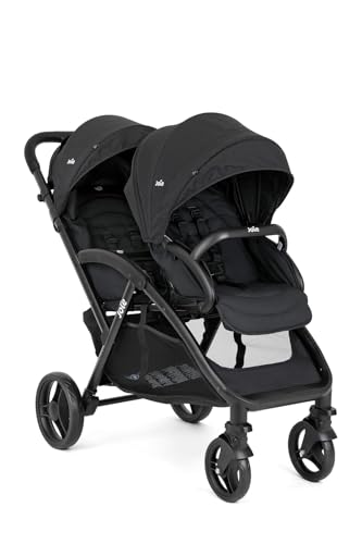 Joie - Evalite™ Duo - Poussette Double Légère - Siège Arrière Inclinable À Plat - Compatible Sièges Auto Et Nacelles - Suspension 4 Roues - Harnais 5 Points...