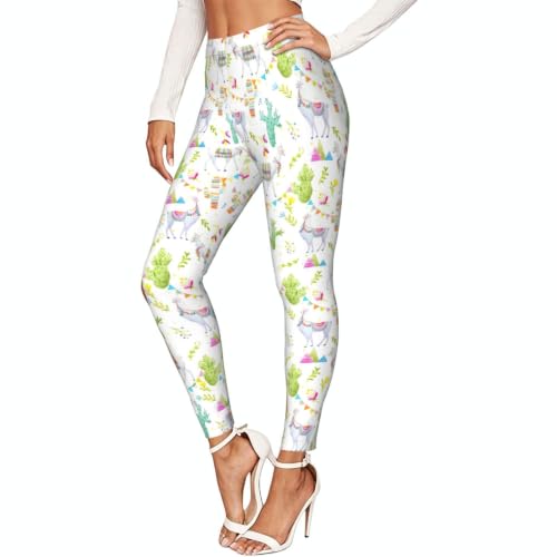 Leggings de mujer elásticos largos estampados para yoga y descanso