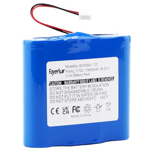 CHUNCAIL Ersatzakku für Pure Evoke 1S /2S / Flow/Mio/Sensia/Verona Radio Lautsprecher Musikbox -3.7V 10600 mAh Ersatzakku LadePAK E1, VL-60924 Soundbox Akku