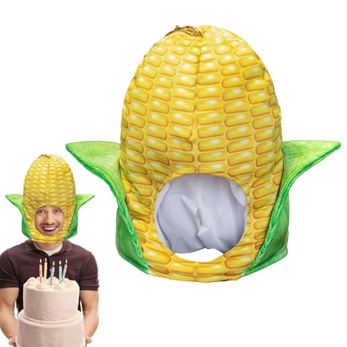 Disfraz de sombrero de maíz ideal, sombrero creativo de de maíz, disfraz divertido de comida | Sombrero de maíz único para adultos, infantiles, disfraz divertido para los amantes del