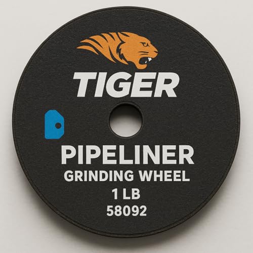 6 Inch Tiger Pipeliner Grinding Wheel Heavy Duty Industrial Abrasive Disc for Pipe Fitting and Welding – Over 1 LB Durable Performance 58092