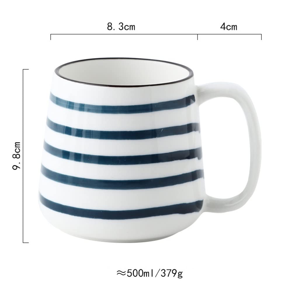 BBCBBZ Arge Underglaze kubki ceramiczne śniadanie napój kawa herbata kubki na mleko biuro zastawa stołowa do kuchni japoński ręcznie malowany kubek prezenty(A)