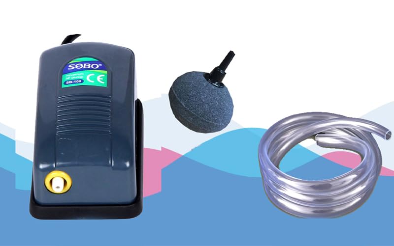 kickAt Single Outlet Aquarium Oxygen Air Pump with Pipes & Stone for Fish Tank (B0D6GY4JZC) Amazon Price History, Amazon Price Tracker
