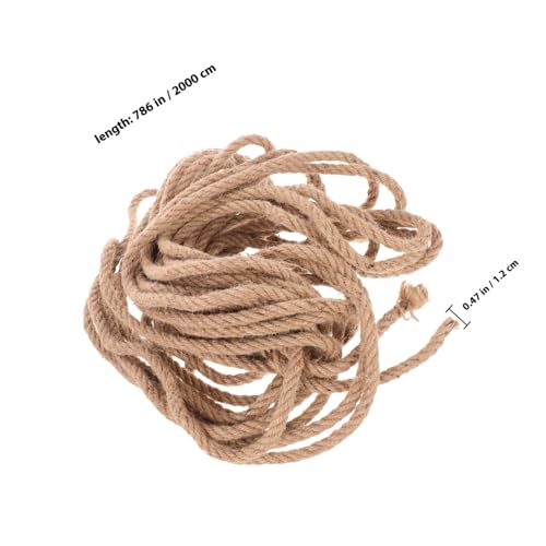 Corde de jute naturelle épaisse pour camion bricolage et jardinage YARNOW