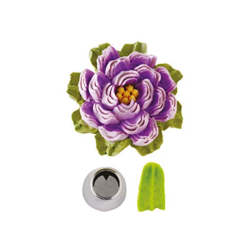 Decora, 0263610 Cornetto Estrellado Hoja con Nervadura, Cornetto de Acero sin Soldaduras, para Usar sin Adaptador, Empaquetado Individualmente en Blíster.