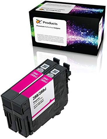 OCProducts - Cartucho de tinta remanufacturado para impresoras Epson 288 288XL para Expression XP-430 XP-434 XP-330 XP-446 XP-340 XP-440 (2 Magenta)