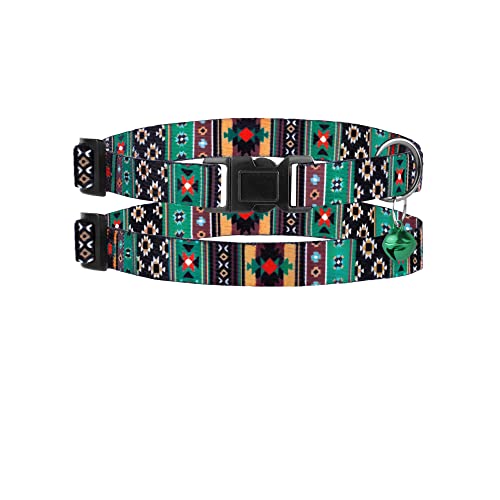 Cat Collar Breakaway 2PCS Adjustable Pattern Tribal Aztec Southwest Safety Pet Collars for Cats Kitten (Tribal… - Image 4