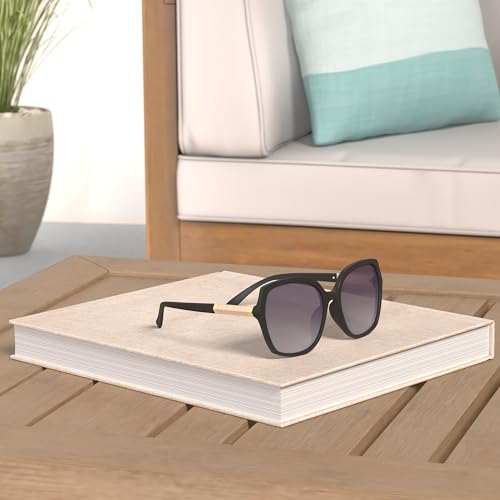 KALIYADI Classic Polarized Sunglasses for Women Trendy Square Ladies Sun Glasses Shades Sparkling Frame UV400 Protection - Image 3
