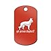Mister Petlife Got German Shepherd Engraved Keychain/GI Tag Red