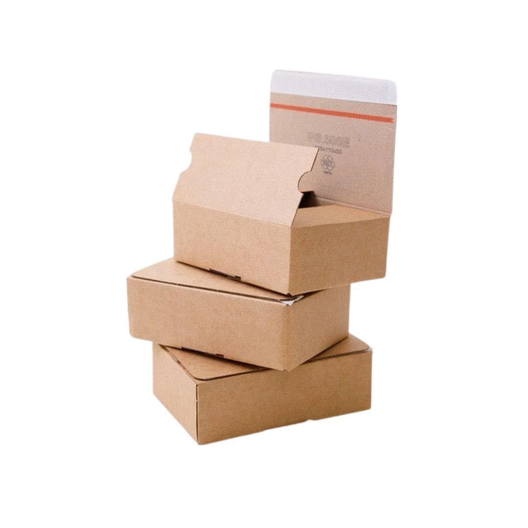 120 Versandkartons 160x130x70 mm mit Automatikboden, Selbstklebestreifen & Aufreißfaden von MA-Verpackungen