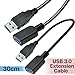 SaiTech IT 2 Pack Short Length 1 Feet USB 3.0 Extension Cable, USB 3.0 A Male to Female Extender Cable