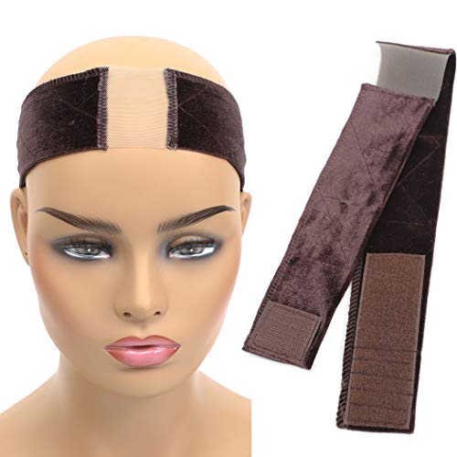 Xinxinshuyu New Lace Wig Grip Velvet Comfort Adjustable Elastic Wig Band for Lace
