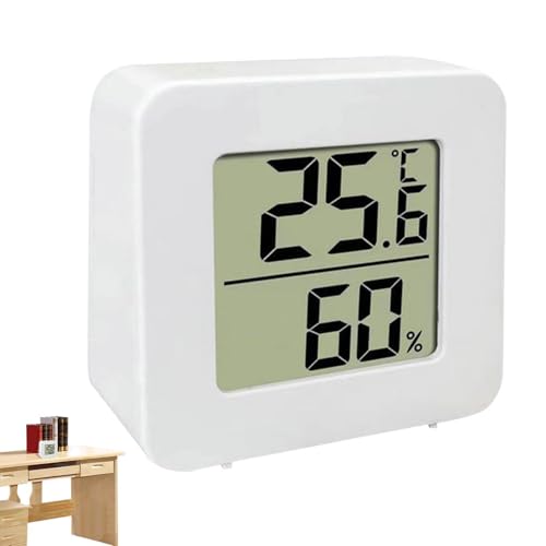 Monitor de Humedad | Medidor de Temperatura Ambiente | Pequeño Medidor Electrónico Preciso para Bodega, Autocaravana, Habitación de Bebés, Congelador, Sótano y Gallinero