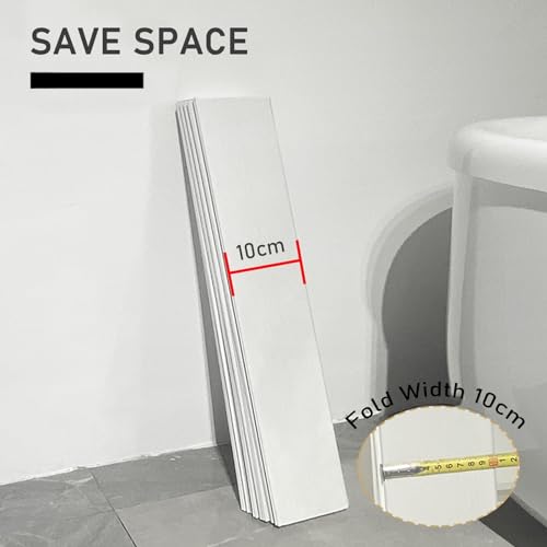 Faltbare wasserdichte PVC-Badewannenmatte, 0,6 cm dick, rutschfeste Badematte für 80 x 180 cm große Wannen, einfach zu bedienen, Badezimmer-Zugang, ideal für Sicherheit und Komfort zu Hause
